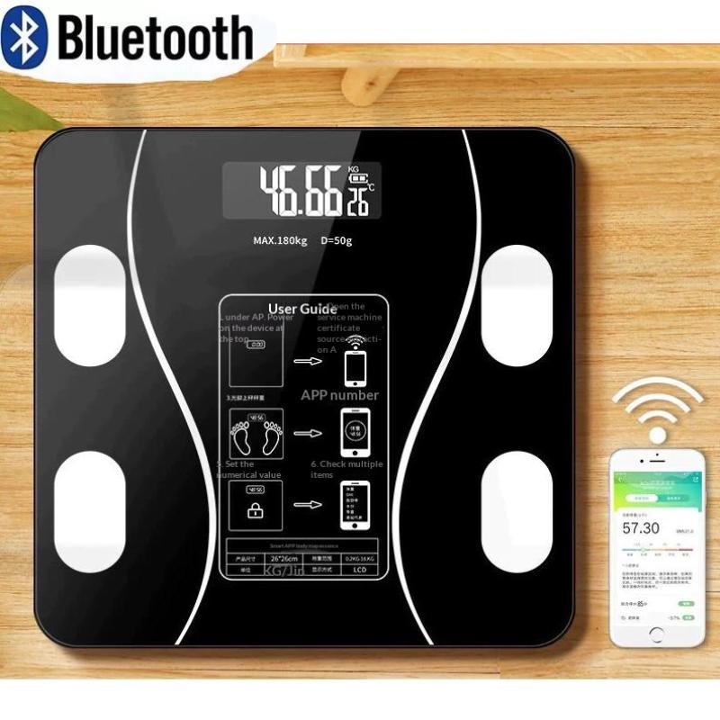 Gewichtswaage Bluetooth Wiederaufladbar Elektronisch Intelligent Gewichtsverlust Körperfettwaage Waagen