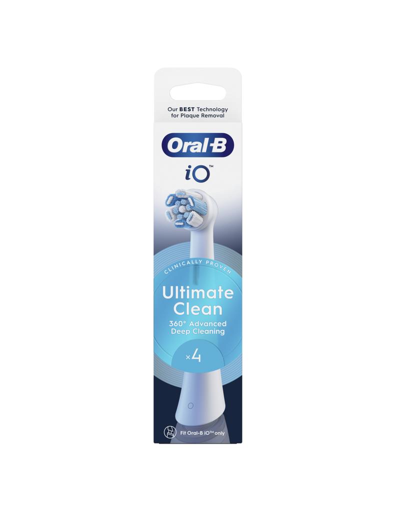 Têtes de brosse à dents remplaçables Oral-B | iO UltimateClean | Têtes | Pour adultes | Nombre de têtes de brosse incluses 4 | Blanc