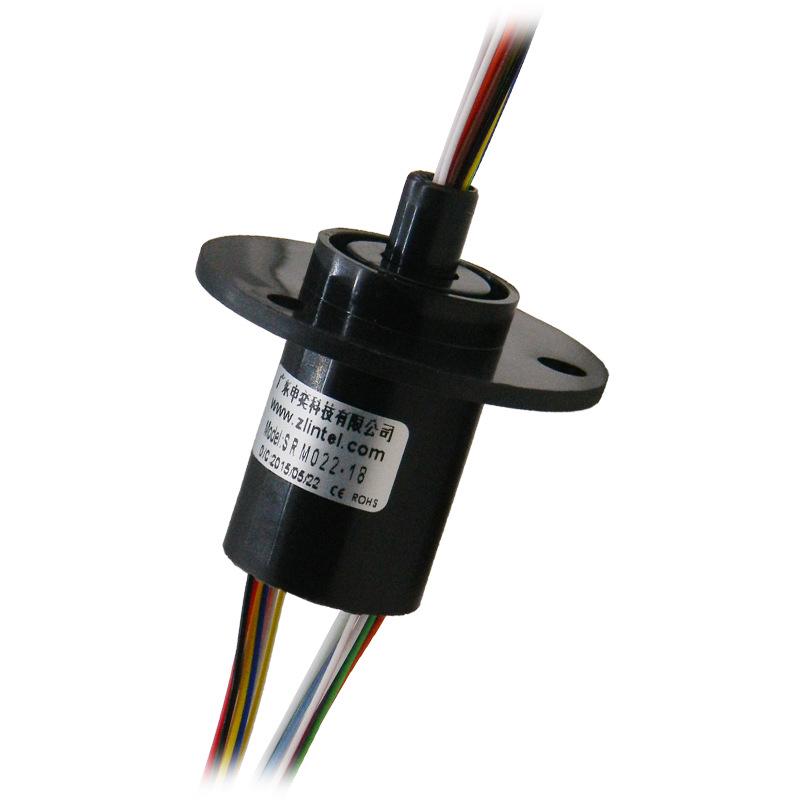 Cap-Type 18-Channel 2A Conductive Slip Ring for Robotic Automation