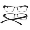 High Quality Men Titanium Alloy Reading Glasses Ultra Light Resin Hyperopia Prescription Eyeglasses Business Glasses +100~+400