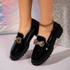 Women's Bow Single Shoes New Round Toe Deep Mouth Platform Soft Slip Non-slip Low Top Shoes
