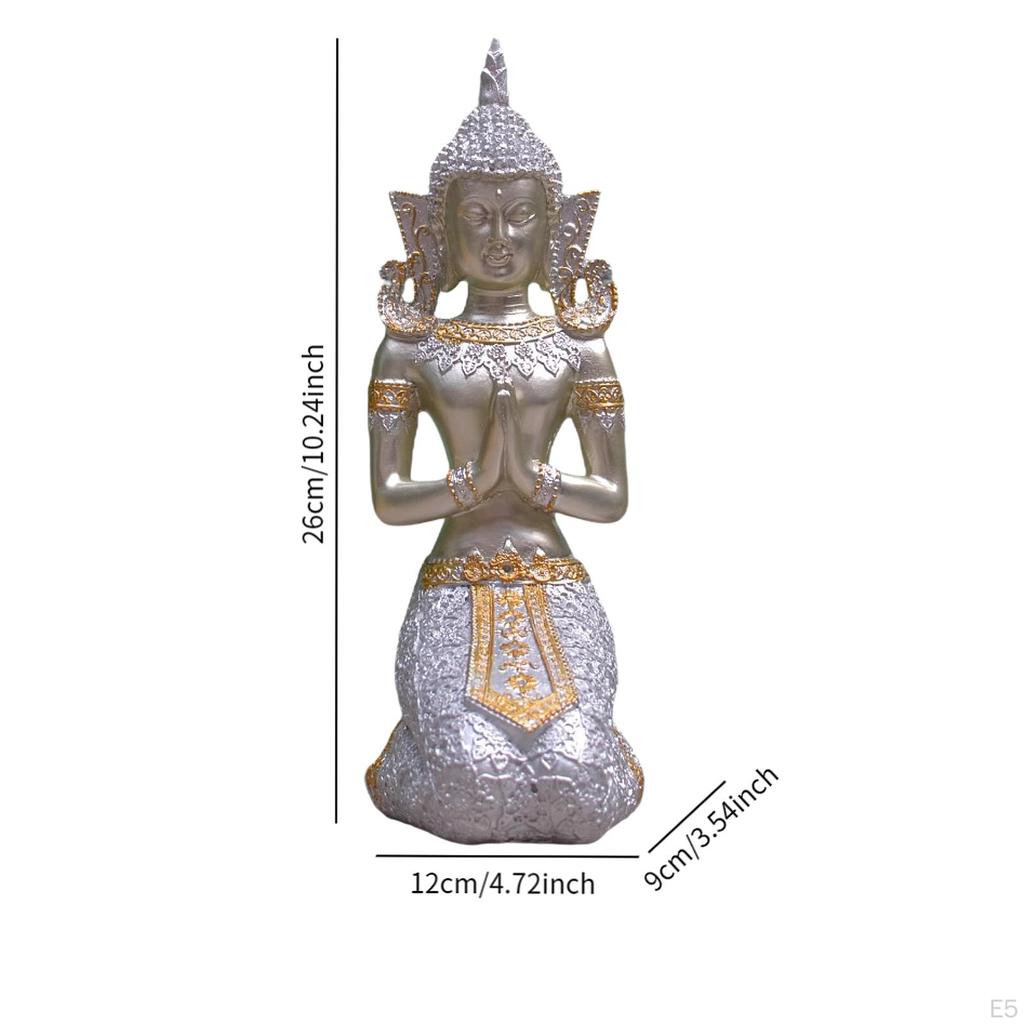 Buddha Figurine: Tranquil Meditation Sculpture for Home Decor