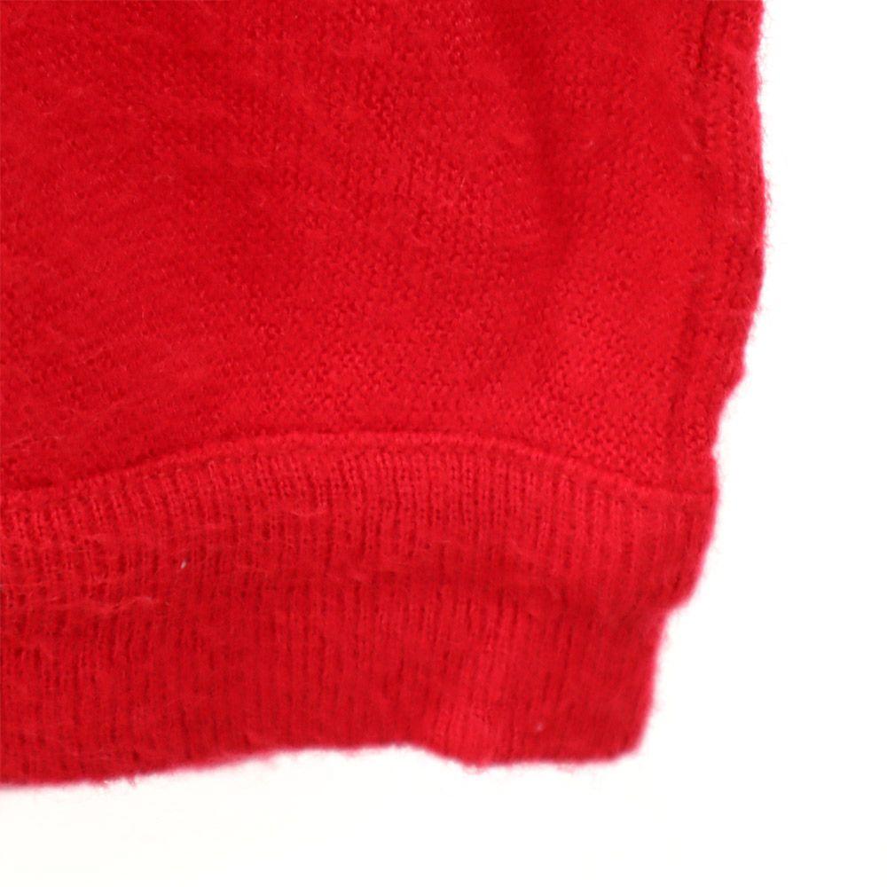 Lacoste 70s Vintage Izod Spool Tag Long Sleeve V Neck Sweater 2 Red Knit Men's Used