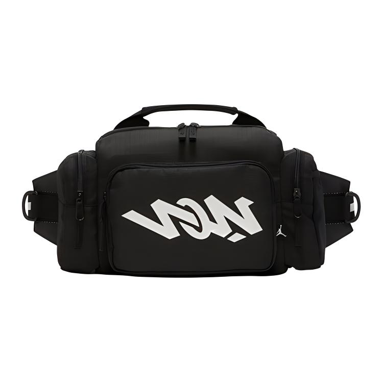 

Сумка Jordan из полиэстера, поясная сумка, сумка через плечо, сумка кроссбоди, обычная, унисекс, черная, Jordan DN4826-010 чёрный