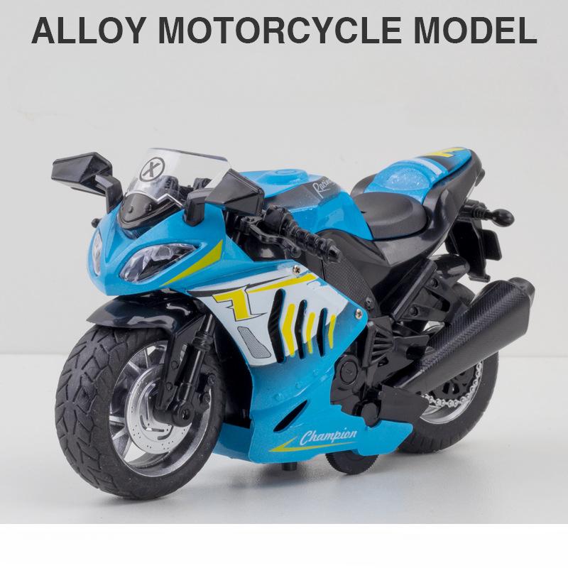 1:12 Kawasaki Sportster S Alloy Model Toy Car Metal Diecast Light Steerable Motorcycle Models Collection Gifts for Kids