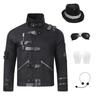 Michael Michael Jackson cos Wear a punk jacket MJ Same Style cosplay Jackson's performance costume