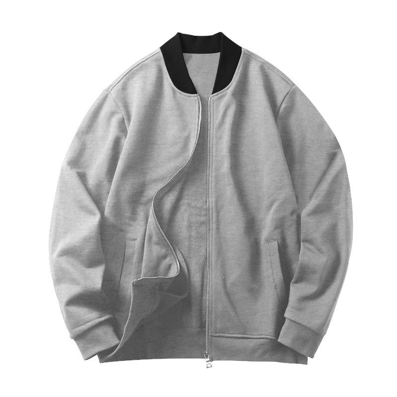 

Men s Casual Zipper Long-Sleeve Jacket - 2026 Autumn Collection, European & American Style Small світло-сірий колір
