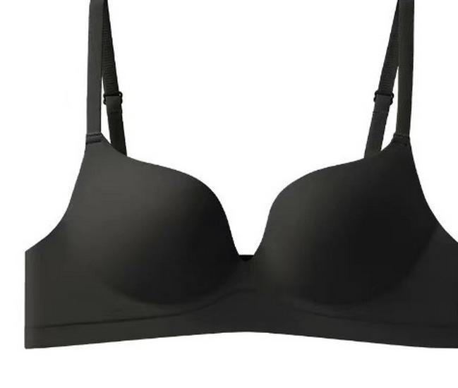 

Бесшовный бюстгальтер средней поддержки для девочек - Предотвращающий обвисание, без косточек, с боковой поддержкой 34/75 AB чёрный