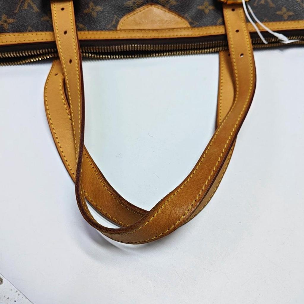 [Pre-Owned] Palermo Large Brown Coated Canvas Monogram Shoulder Bag - Fair #16Q9A4V