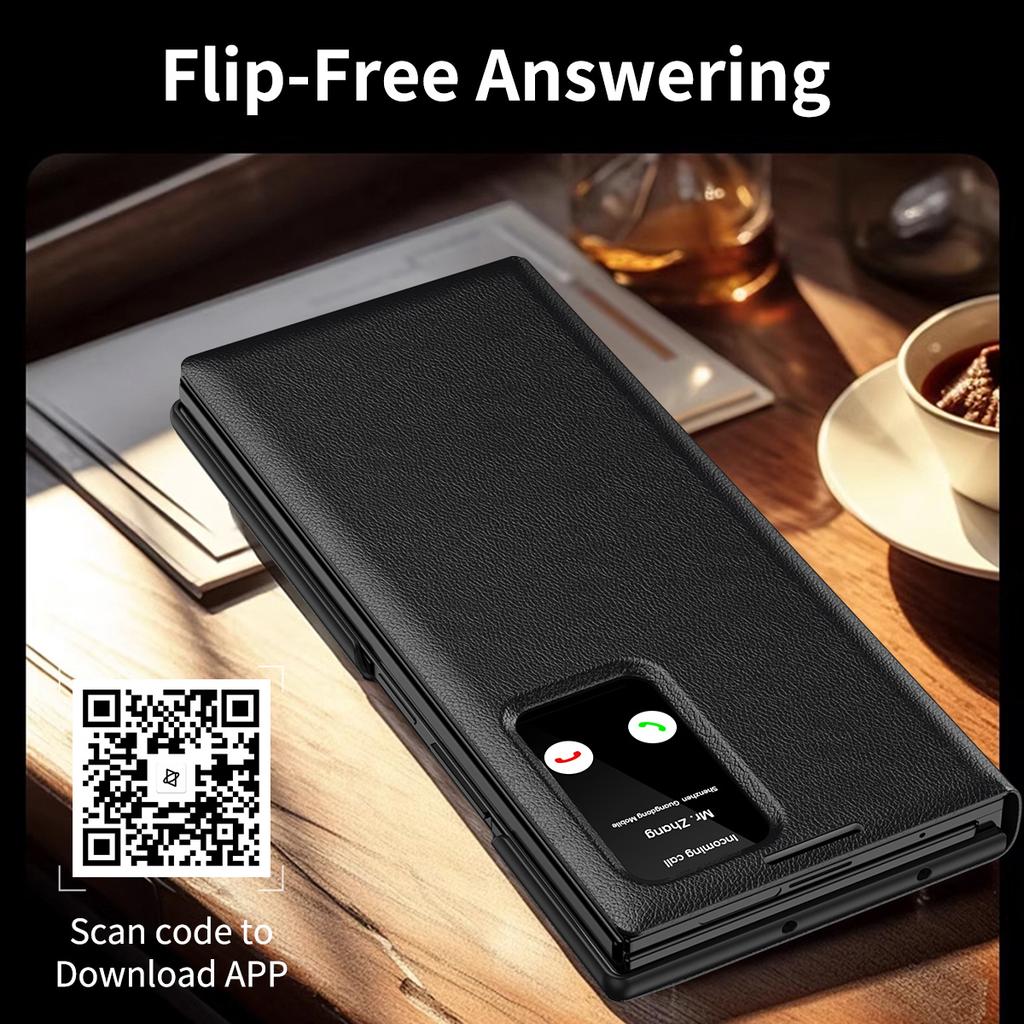 For Samsung Galaxy Z TriFold Case Luxury PU Leather Skin Stand card Protective Back Cover Case For Samsung Z TriFold Phone Shell