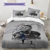 Mbappé Pattern Bedding,Quilt Set Quilt Cover Pillowcase Home Birthday Gift(1 * duvet cover + 2 * pillowcase, without core)
