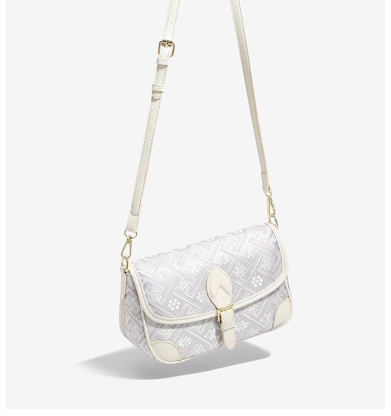 Guangxi Zhuang Brocade Intangible Cultural Heritage Women's Crossbody Bag - 2026 New Versatile Chinese Style Shoulder Bag for Ladies