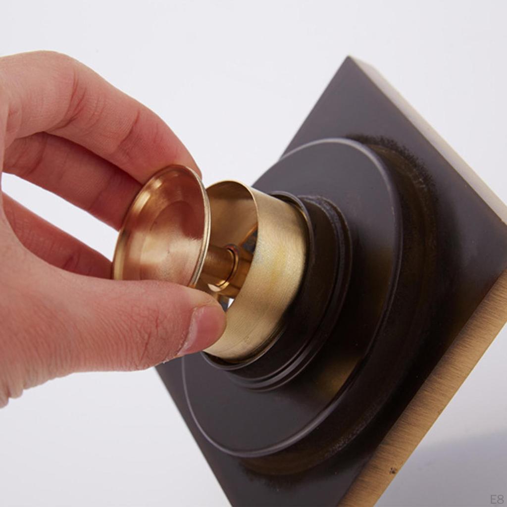 Brass Shower Floor Drain 10x10cm Anti Overflow Drainer Cover for Room