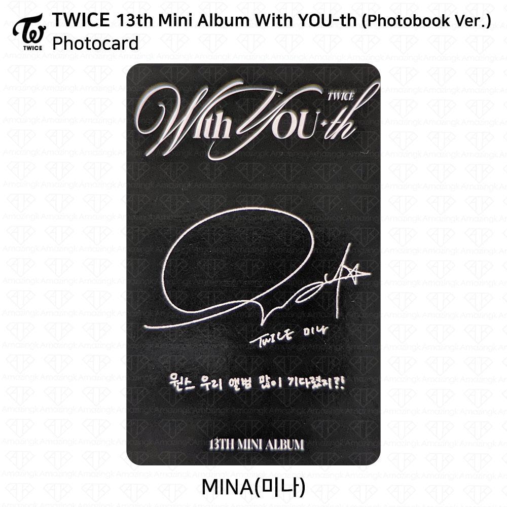 Twice 13th Mini Album With YOU-th Youth Photocard Poster Film Sticker Mina KPOP K-POP