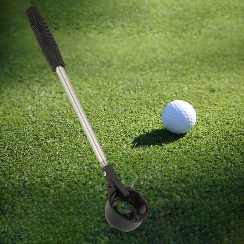 8 Knots Automatically Telescopic Golf Ball Retriever Device Stainless Steel Pick Up Ball Retriever