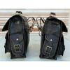 Leather 2 Luggage (Extra Large Black Bags) Motorcycle Side Saddlebags