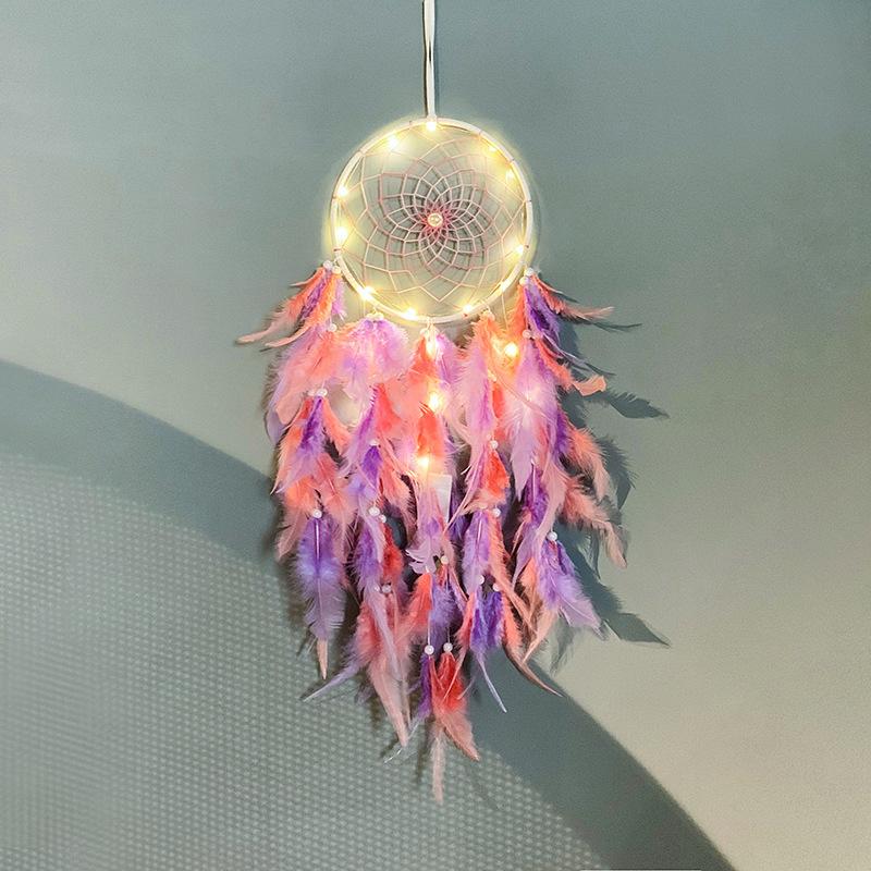 

Американский ловец снов с подвеской в виде перьев «Ветер Чим» Индийский ловец снов в стиле Богемии