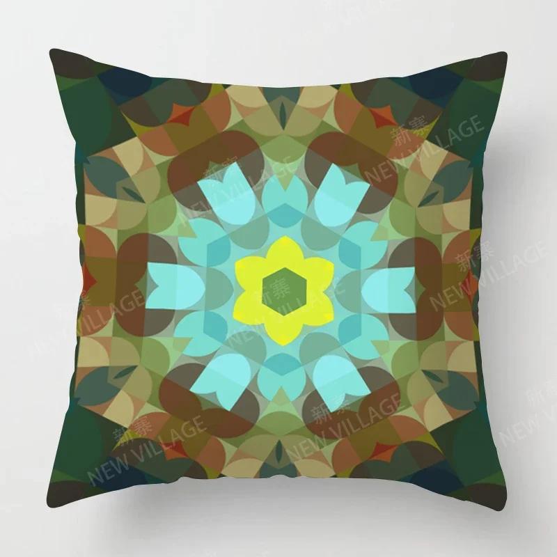 Herbstliche Heimdeko Herbst Wohnzimmer Überwurf Kissenbezug Sofa Boho Kissenbezug Mandala