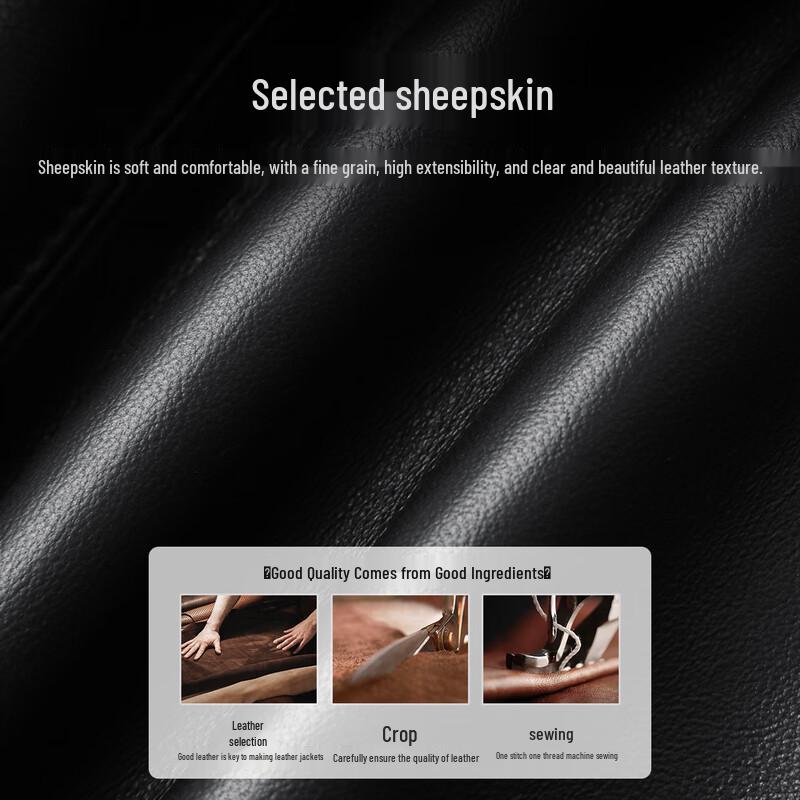 Men's Genuine Lambskin Business Casual Jacket