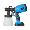 Cordless Spray Gun 120W High Pressure Paint Sprayer 2x2000mAh Batteries 800ml Container 3 Spray
