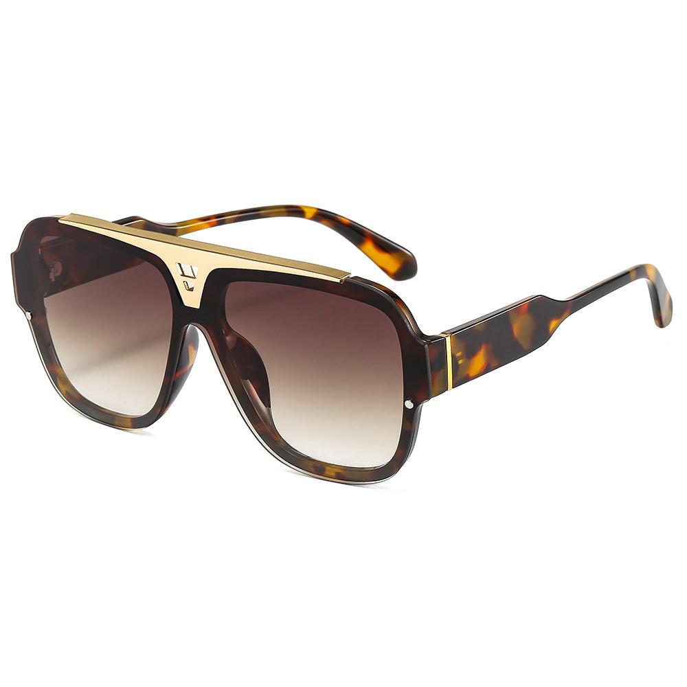 Fashion Vintage Big Frame Square Sunglasses Women Men  Luxury Brand Designer Popular Travel Sun Glasses Female Shades Uv400