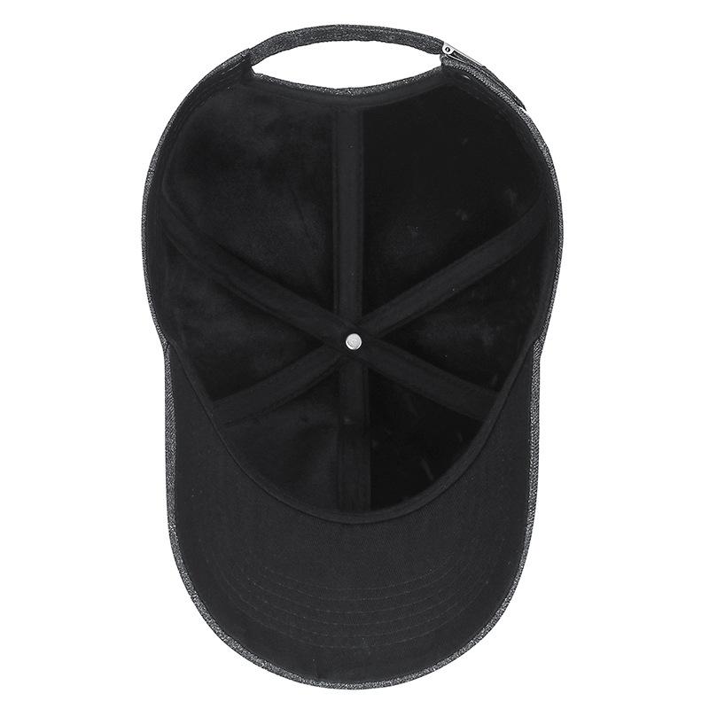 Northwood Winter Cotton Velvet Baseball Caps for Men Grid Warm Baseball Cap Hat Outdoor Windprof Trucker Hats