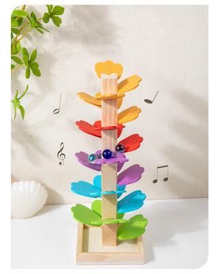 Musikalischer Baum Murmelbahn Bausteine Kinder Holzspielzeug Montessori Lernen Lernspielzeug für Kinder Geschenke