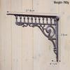 Retro Triangle Cast Iron Roman Column Wall Shelf Bracket
