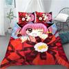 New 3D Anime Kawaii Girls Tokyo.Mew.Mew Bedding Set Printed With Pillowcase Bed Duvet Cover Soft Queen King Size Bedclothes Home