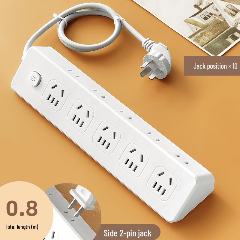 USB Skjøteledning med Forlengelsesledning og Multi-kontakt Skrivebordslist for Smart Livsstil