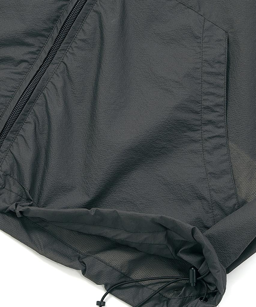 Kulte Utility Nylon Hood Vest Gray