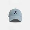 American Retro Washing Denim Baseball Hat Women Korean Style Face Showing Little Couple Street Embroidered Baseball Hat Men Casual