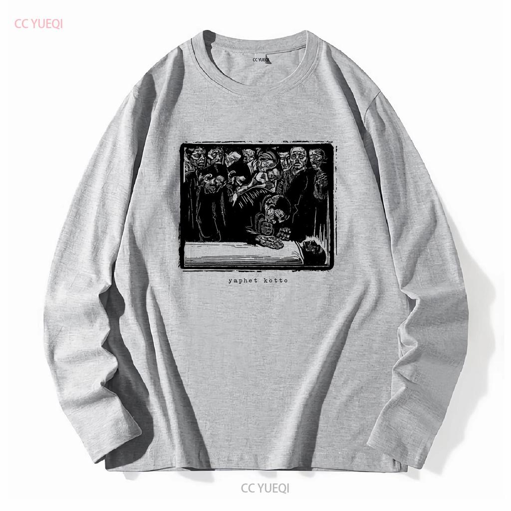 YAPHET KOTTO T-shirt band post-emo hardcore manica lunga o corta vintage lavata morbida top per l'uso quotidiano elasticizzato uomo