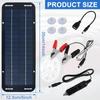 12V Solar Panel Kit, High-Efficiency IP65 Waterproof Trickle Charger with Suction Cups, Portable Solar Car Battery Charger for RV, Boat, Motorcycle,