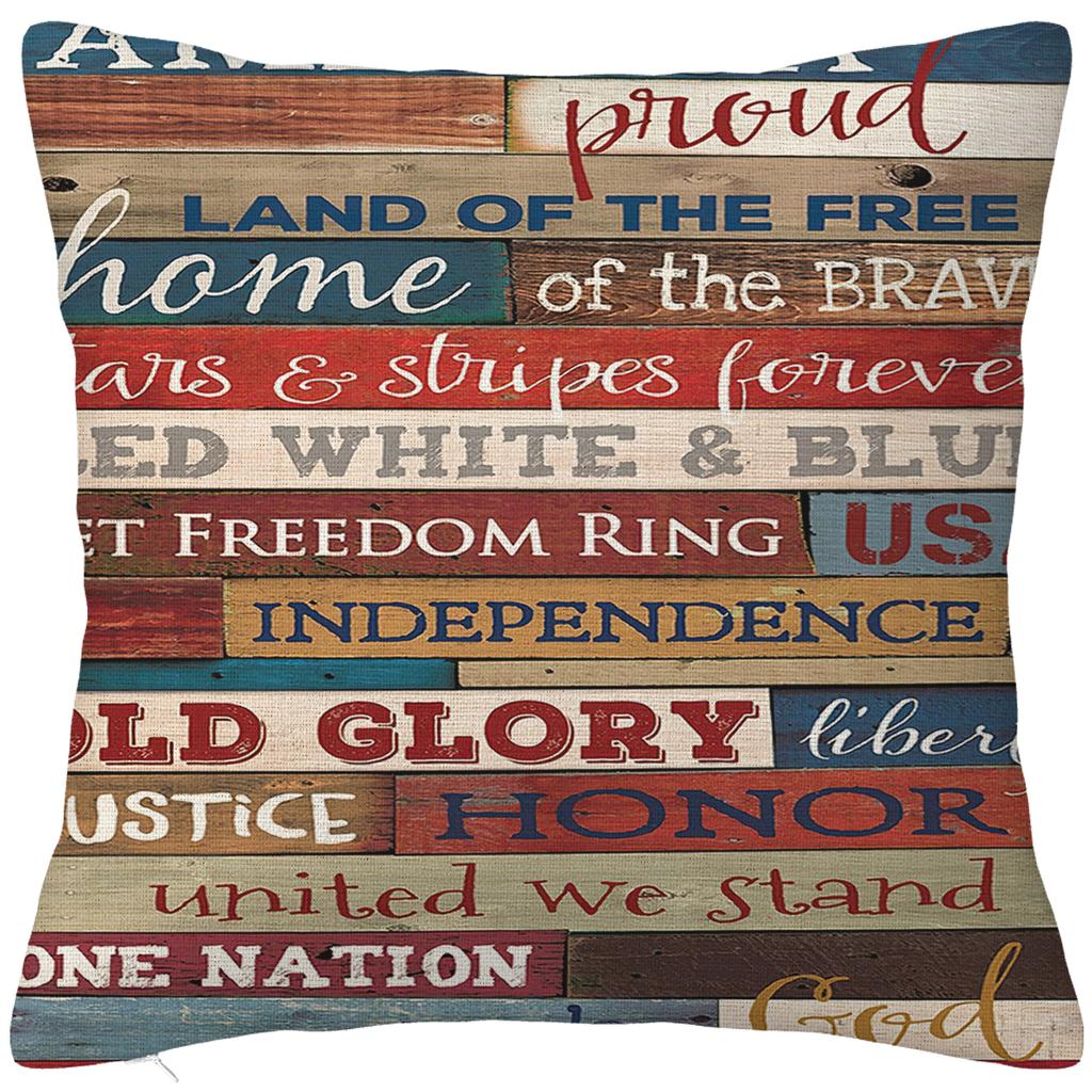 Retro nostalgic style text printed linen pillowcase, living room sofa cushion cover, home decoration throw pillows 40x40