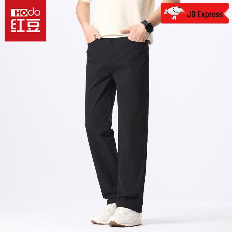 Hodo Men s 98% Cotton Light Business Casual Stretch Pants 28 чёрный