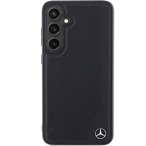 Mercedes Mehms24M23Rbgvk S24+ S926 Czarny/Black Hardcase Leather Debossed Line Magsafe