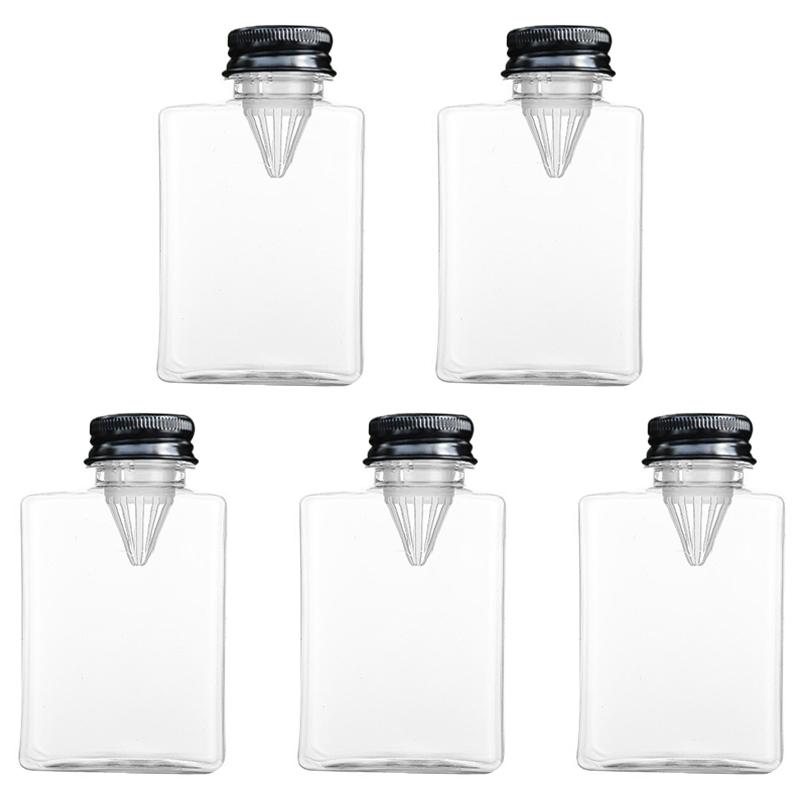 2/5Pcs Storage Bottles & Jars Flower Tea Beverage Bottle Plastic Milk Tea Bottle Flower Juice With Filter Cold Brewing Tea Bottl