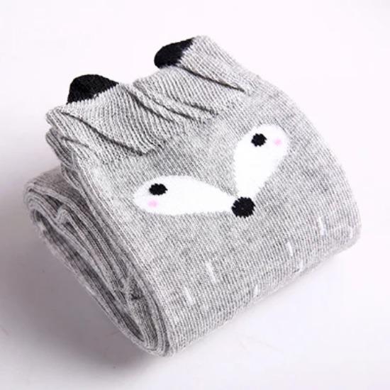 Children warmer ankle short lovely socks Cartoon Cute Kids child Knee High Socks infant cotton Baby Animal Over Knee Socks girls