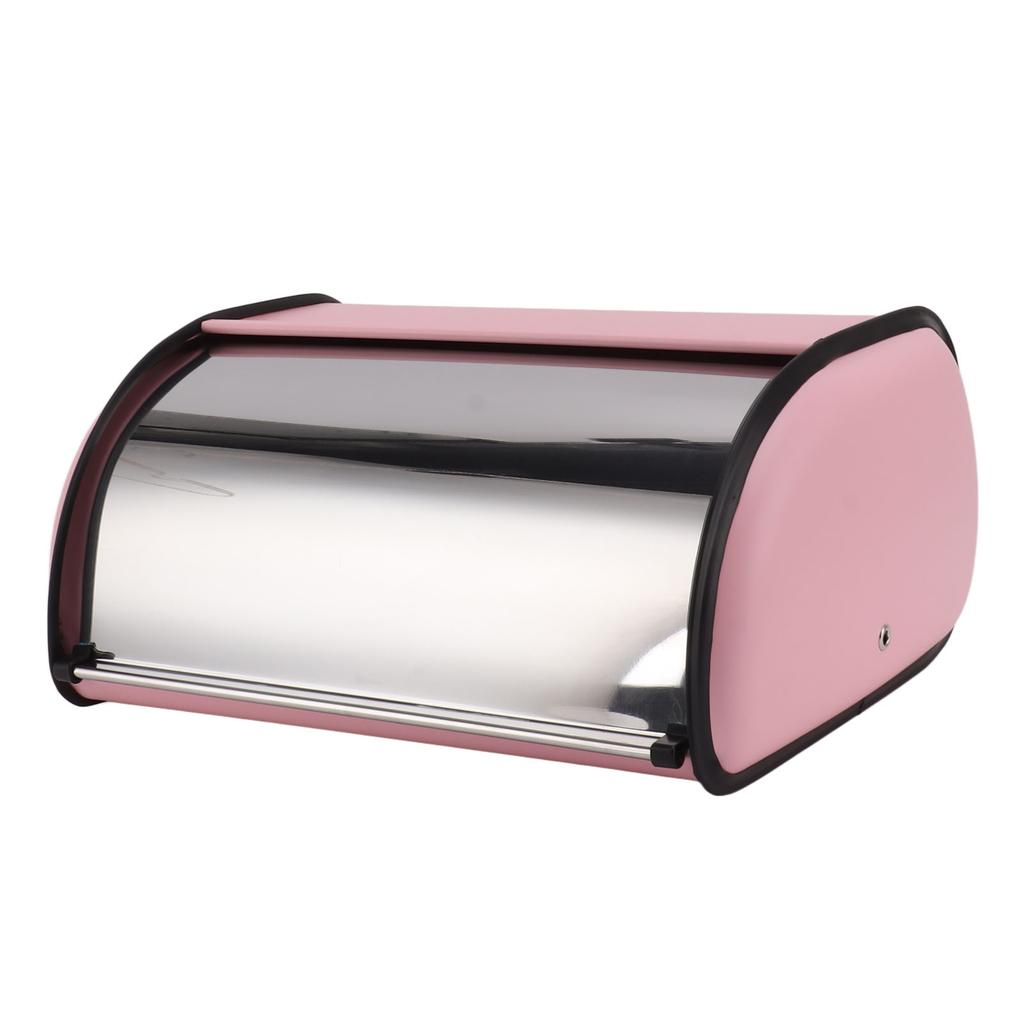 Aanrecht Broodopbergbak Roze Spiegelglans Roldeksel Broodtrommel voor Keuken Broodwinkel kopen vanaf een prijs van 10