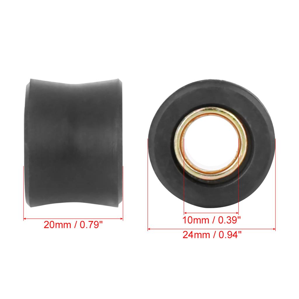 F FIERCE CYCLE Shock Reduction Cushion, Shock Bush, Inner Diameter 0.4 Inch (10 Mm),