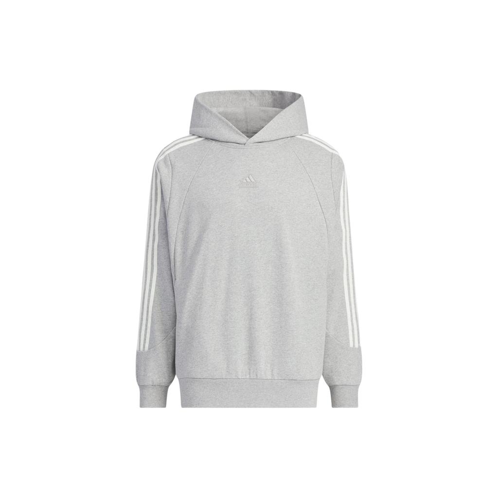 adidas FW24 Warm Series Logo Print Sports Loose Casual Hoodie Unisex Medium-Gray JI6636