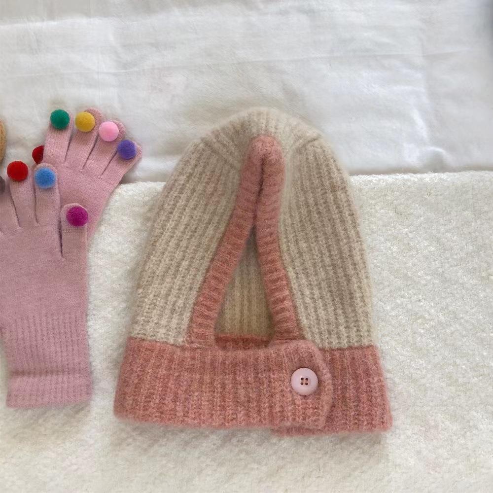 Beanie Ear Protection Hat Pullover Hat Knitted Hat Cute Balaclava Hat  Winter/Autumn