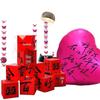 Wedding Double Happiness 3D Ornament Boxes Set for Room Décor and Photo Props