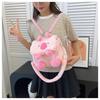 This autumn and winter, the new Korean version of high-end women's plush small backpack cartoon cute one-shoulder crossbody fresh and sweet