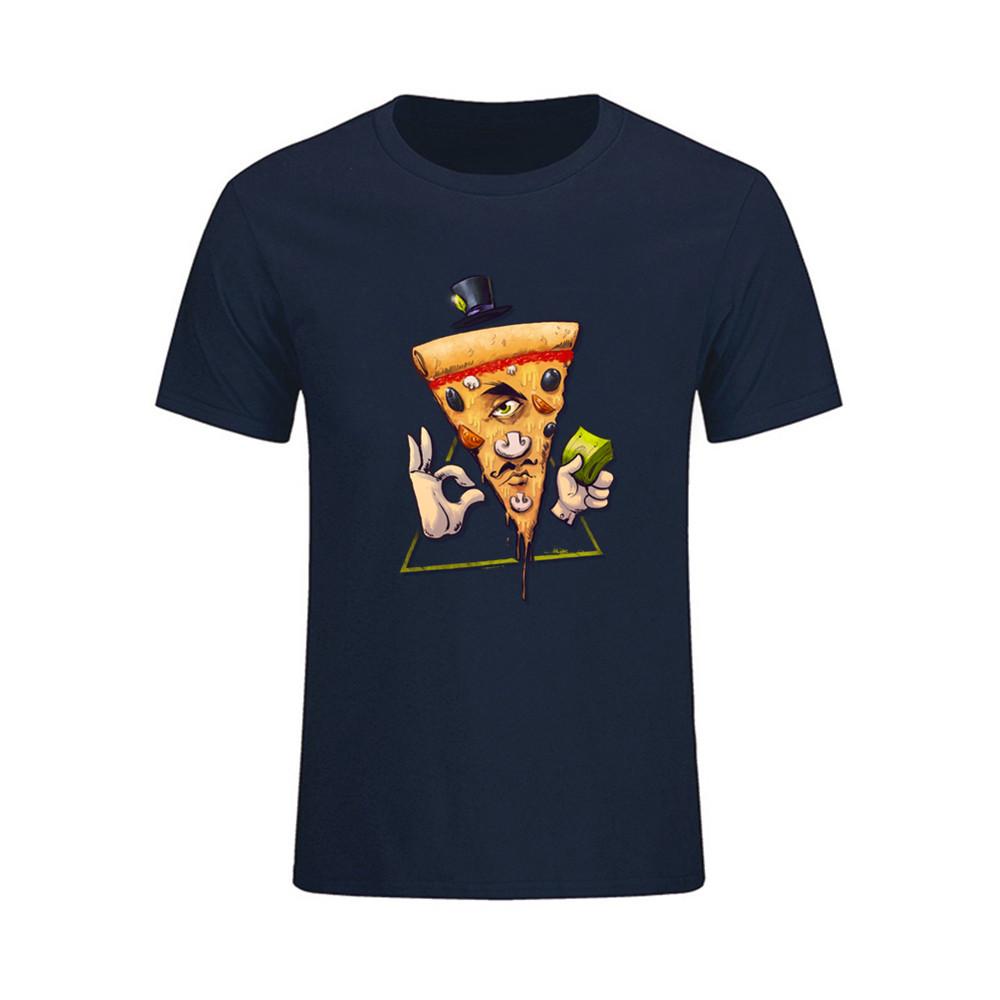 Crew Neck Teenage Clothing Simple Style For Mens Illuminati Pizza T Shirts Crew Neck Sale
