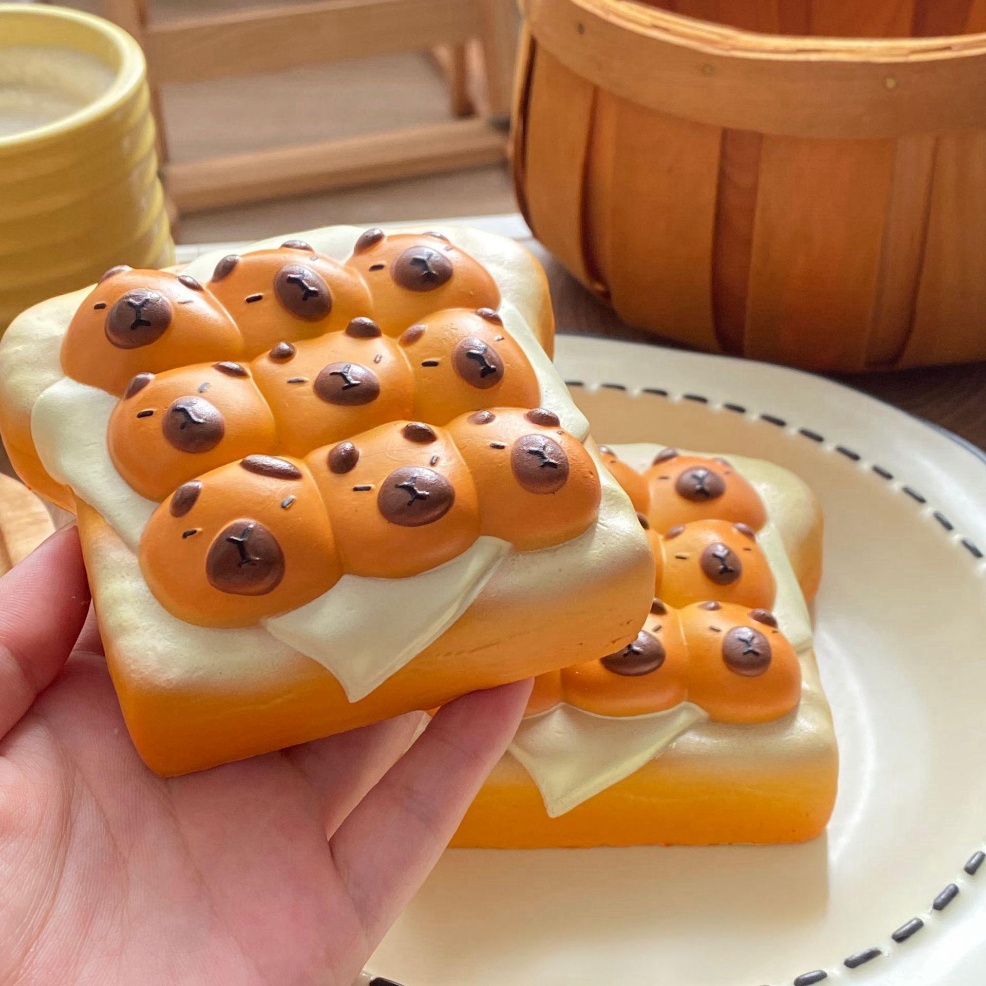 

Toys Christmas Gift Presents Capybara Toast Bread Slow Rising Squeeze Toy Pop Bubble Stress Relief Squishy United States
