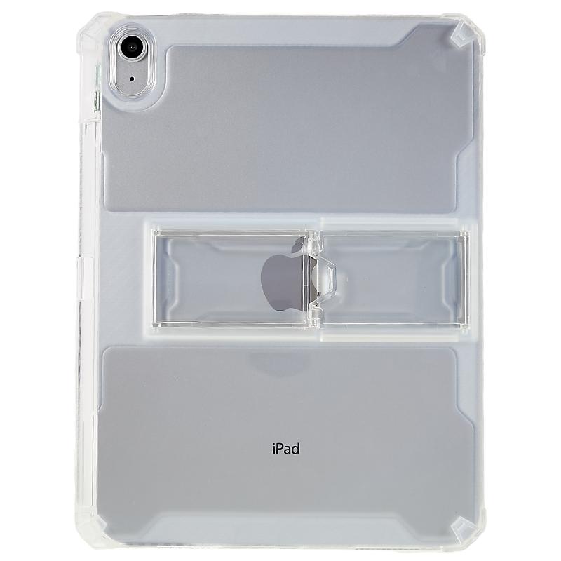 

For iPad (2025)/10.9 (2022) Tablet Case Kickstand Transparent TPU Anti-Drop Protective Tablet Cover A