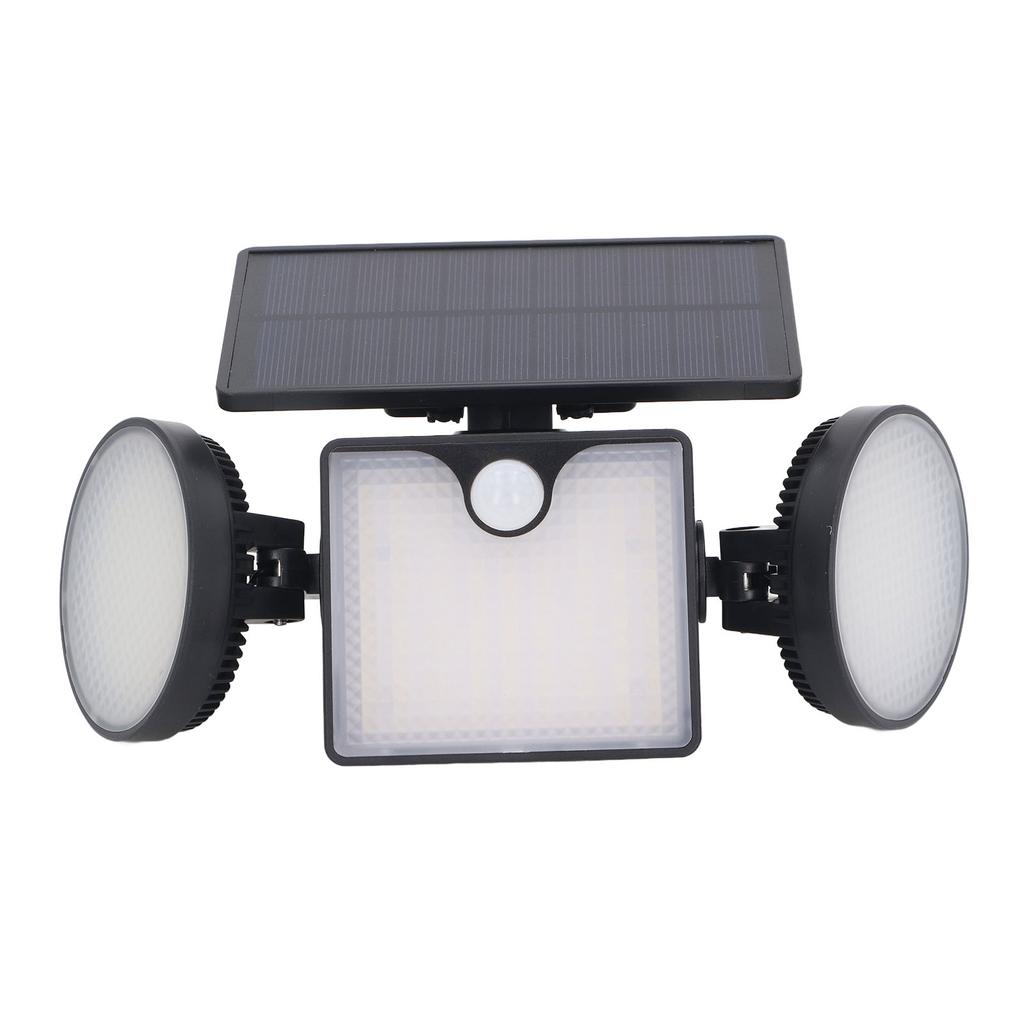 Solar Bewegungsmelderleuchte 3 Köpfe IP65 Wasserdicht Hohe Leistung Außen LED Wandleuchte für Garten Veranda Hinterhof