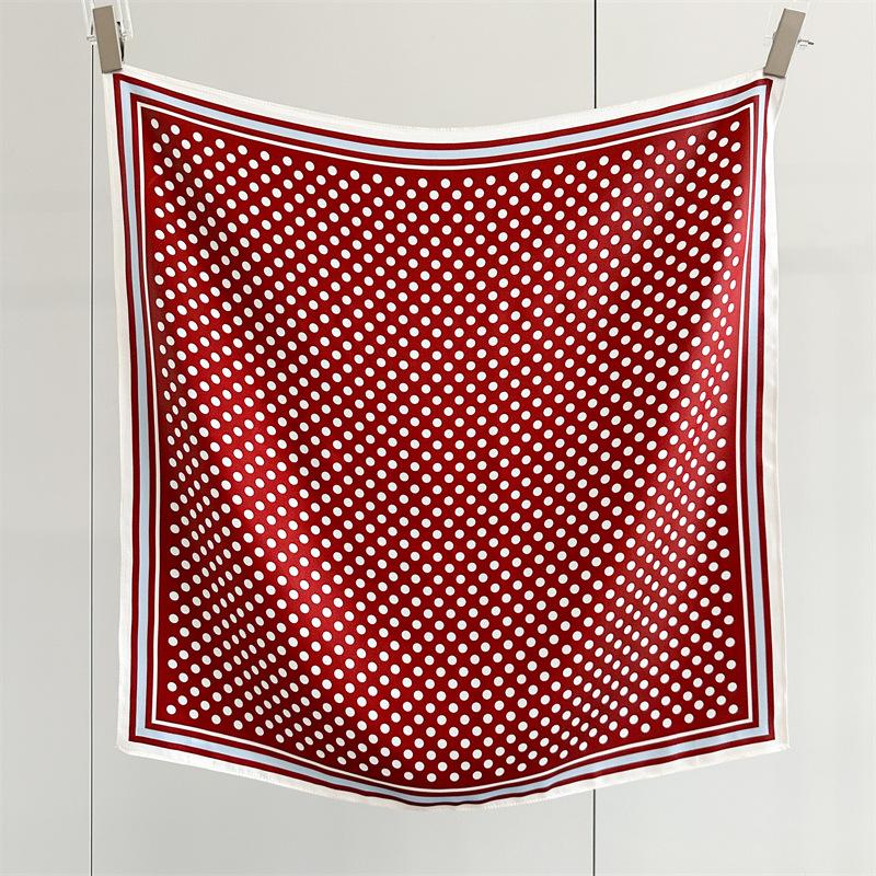 Silk Silk Scarf Women's Spring Summer New Mulberry Silk Temperament Printing Versatile Chinese Square Scarf Outer Scarf Shawl
